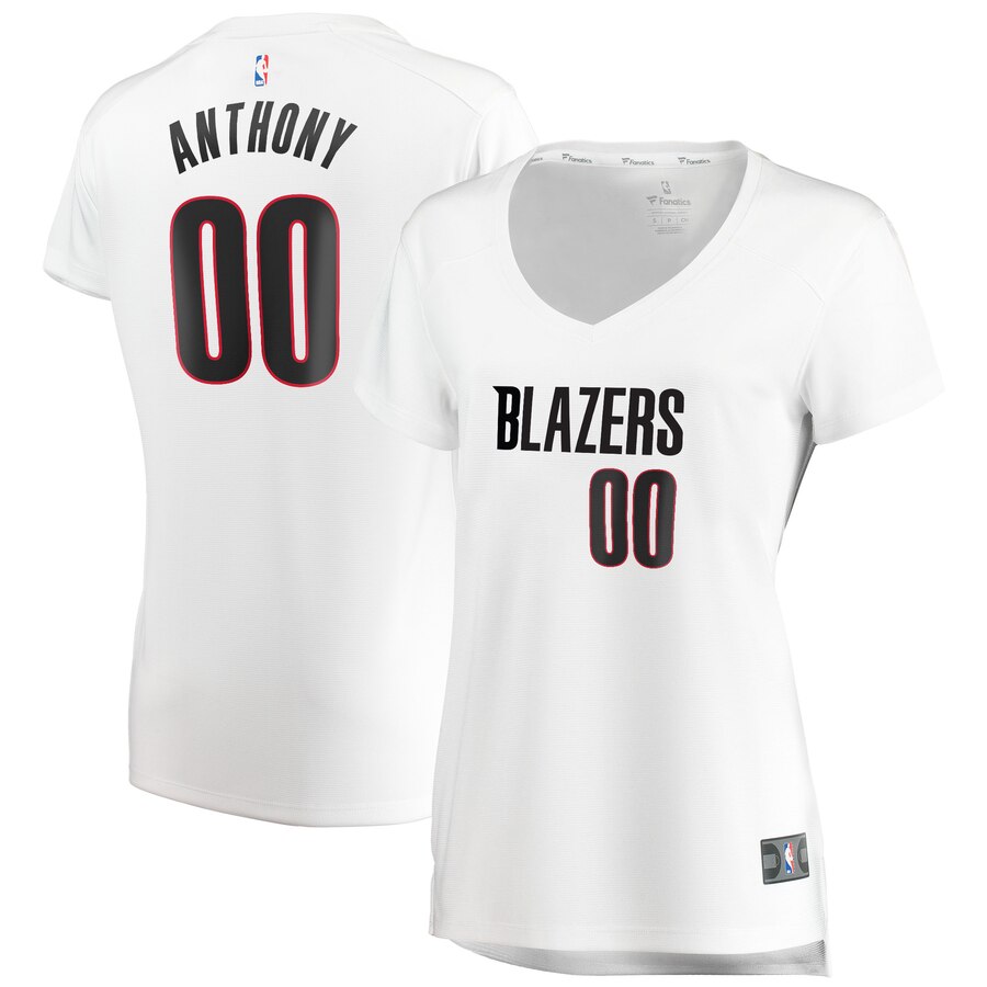 Carmelo Anthony Portland Trail Blazers Fanatics Branded Women's 2019/20 Fast Break Replica Player Basketball Jersey White - Association Edition