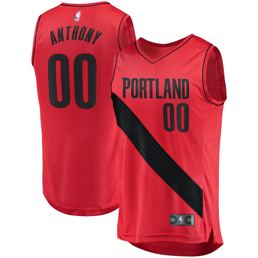 Carmelo Anthony Portland Trail Blazers Fanatics Branded Youth 2019/20 Fast Break Replica Player Basketball Jersey Red - Statement Edition