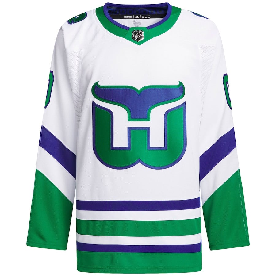 Alternative view of Carolina Hurricanes Primegreen Custom Men Hockey Jersey - White - JS287 