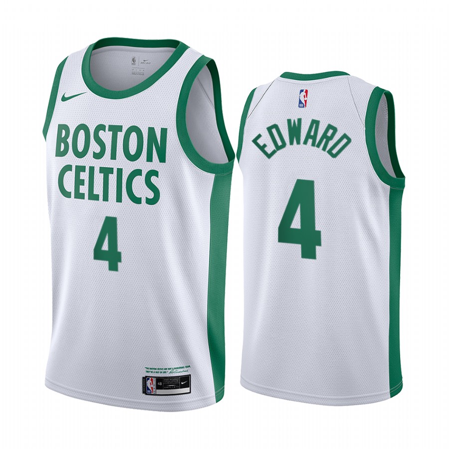 Carsen Edward Boston Celtics 2020-21 White City Edition Basketball Jersey New Uniform