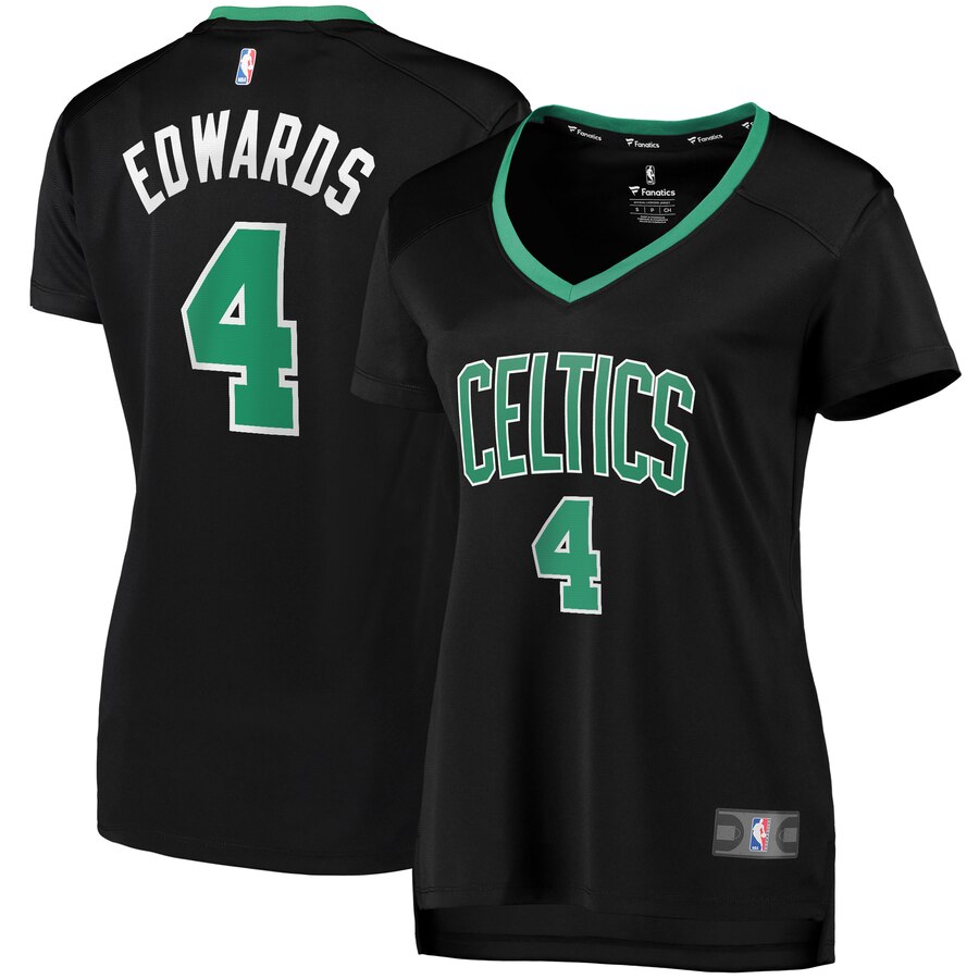 Carsen Edwards Boston Celtics Fanatics Branded Women's Fast Break Replica Player Basketball Jersey - Statement Edition - Black