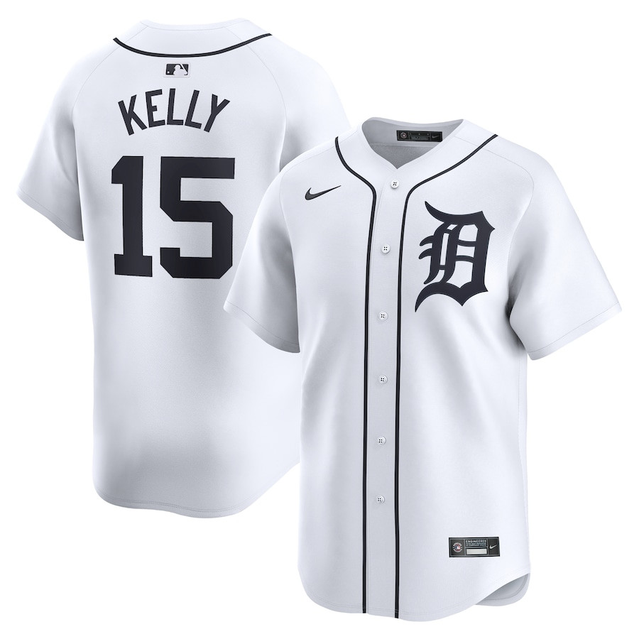 Carson Kelly 15 Detroit Tigers Home Limited Player Men Baseball Jersey - White