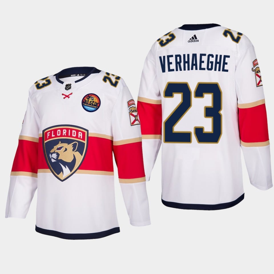 Carter Verhaeghe 23 Florida Panthers 2023 All-Star Game Hockey Jersey White Equipment - JS655 