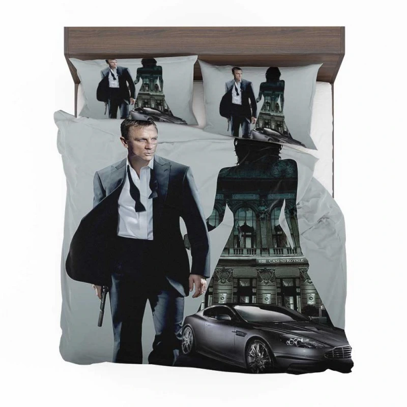 Alternative view of Casino Royale Movie James Bond Daniel Craig Bedding Set - Custom Bedding Set