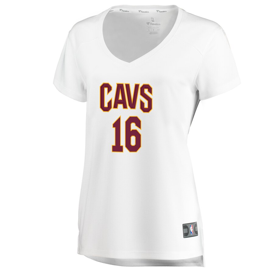 Alternative view of Cedi Osman Cleveland Cavaliers Fanatics Branded Women's Fast Break Player Basketball Jersey - Association Edition - White
