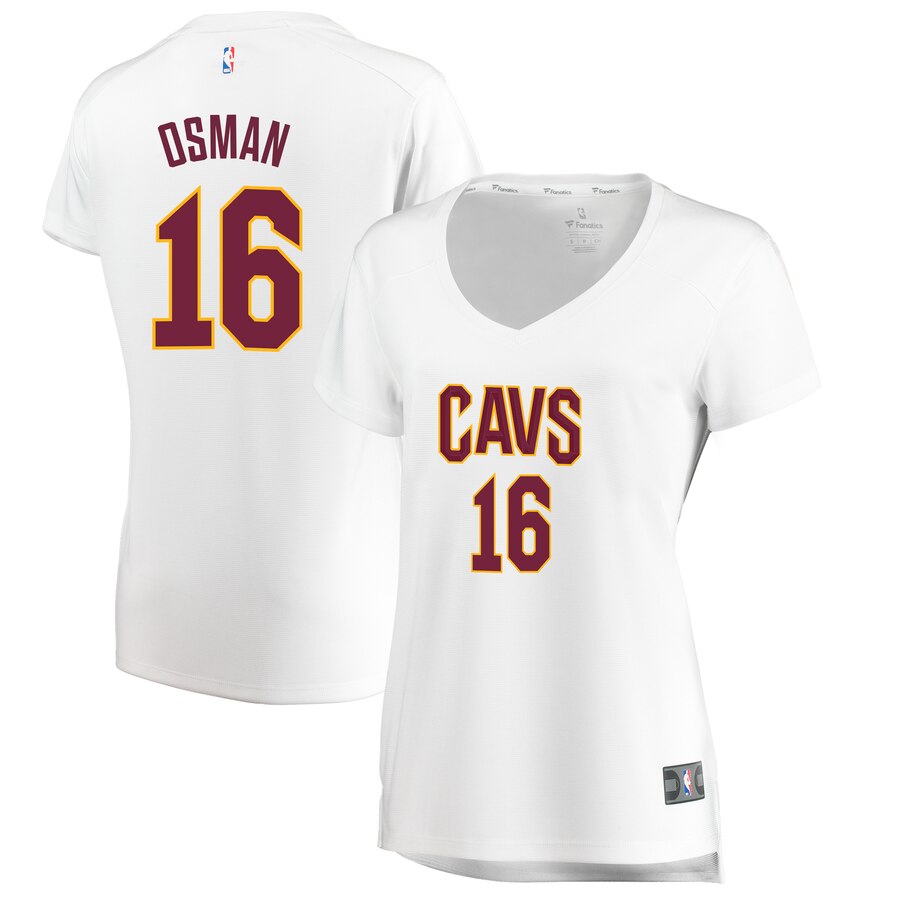 Cedi Osman Cleveland Cavaliers Fanatics Branded Women's Fast Break Player Basketball Jersey - Association Edition - White