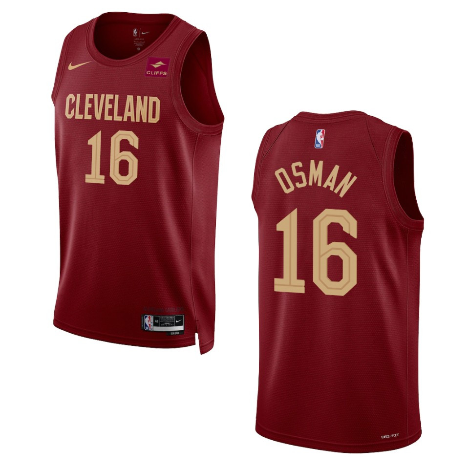 Cedi Osman Wine Icon 2022-23 Cleveland Cavaliers Swingman Basketball Jersey