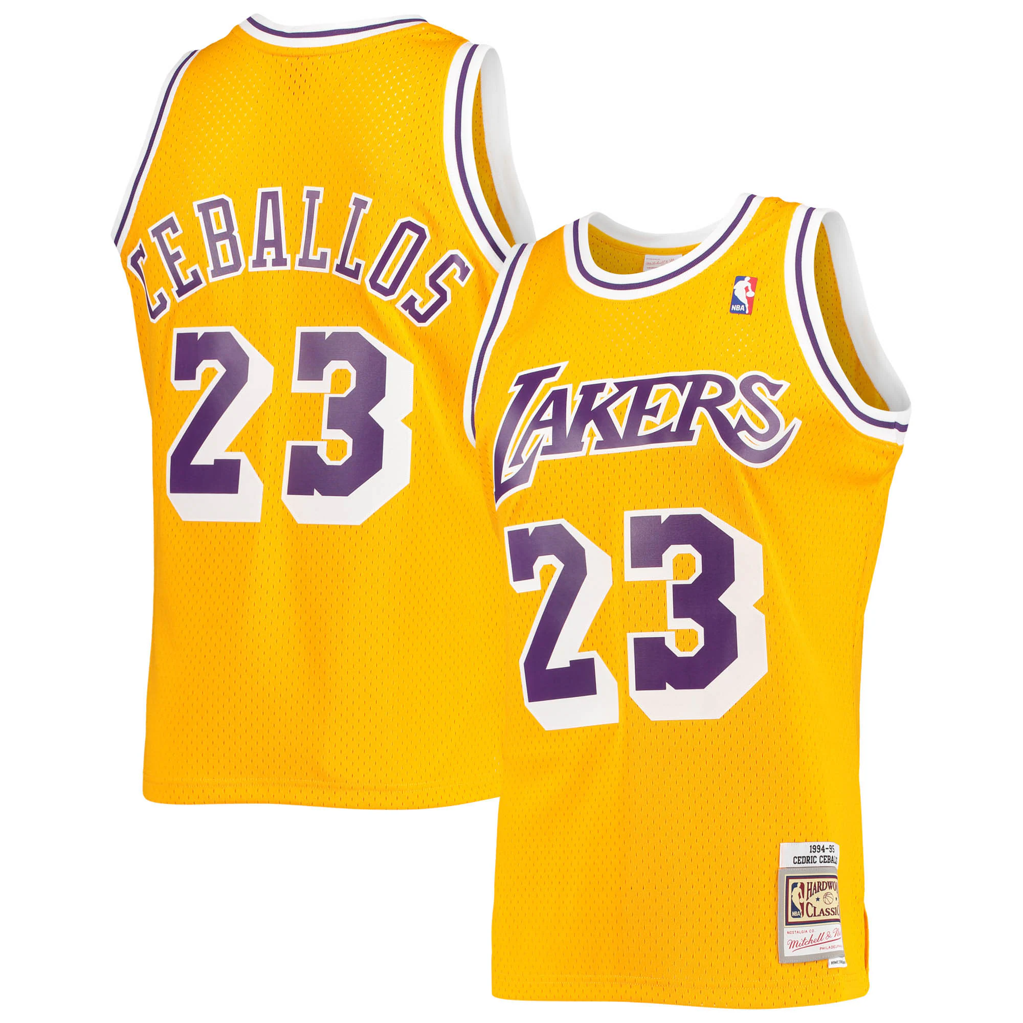 Cedric Ceballos Los Angeles Lakers Mitchell & Ness 1994-95 Hardwood Classics Swingman Basketball Jersey – Gold – Jsfangear Basketball Jersey Store