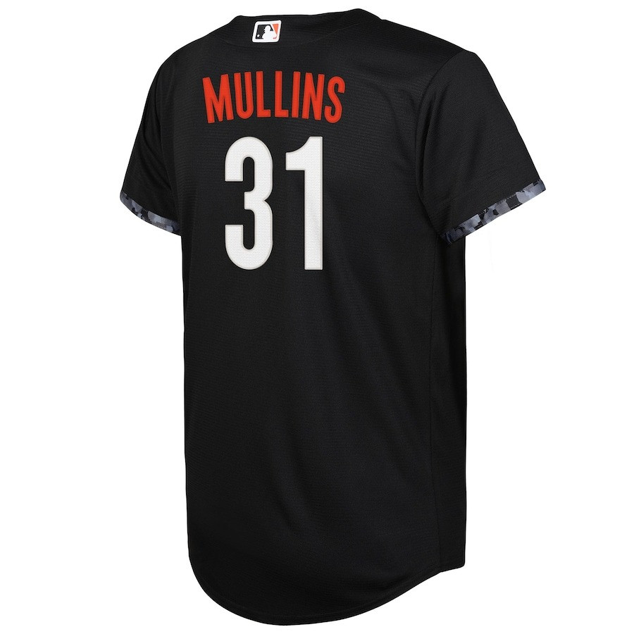 Alternative view of Cedric Mullins 31 Baltimore Orioles Youth 2023 City Connect Baseball Jersey - Black