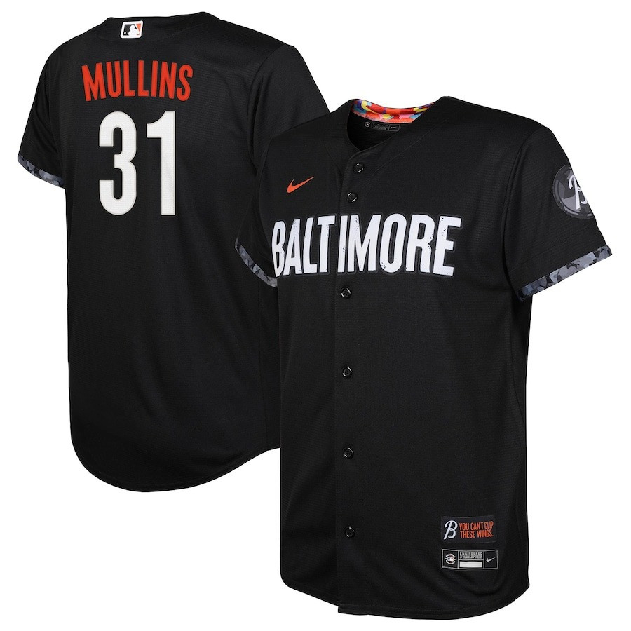 Cedric Mullins 31 Baltimore Orioles Youth 2023 City Connect Baseball Jersey - Black