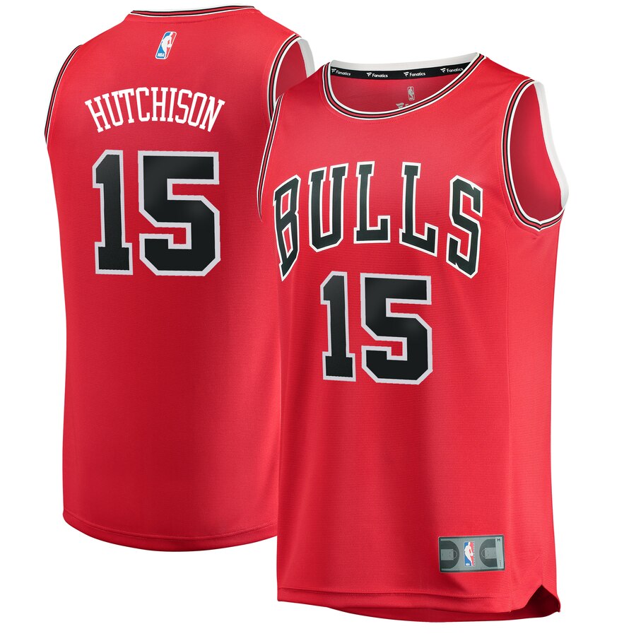 Chandler Hutchison Chicago Bulls Fanatics Branded 2020 Nba Draft First Round Pick Fast Break Replica Basketball Jersey Red - Icon Edition