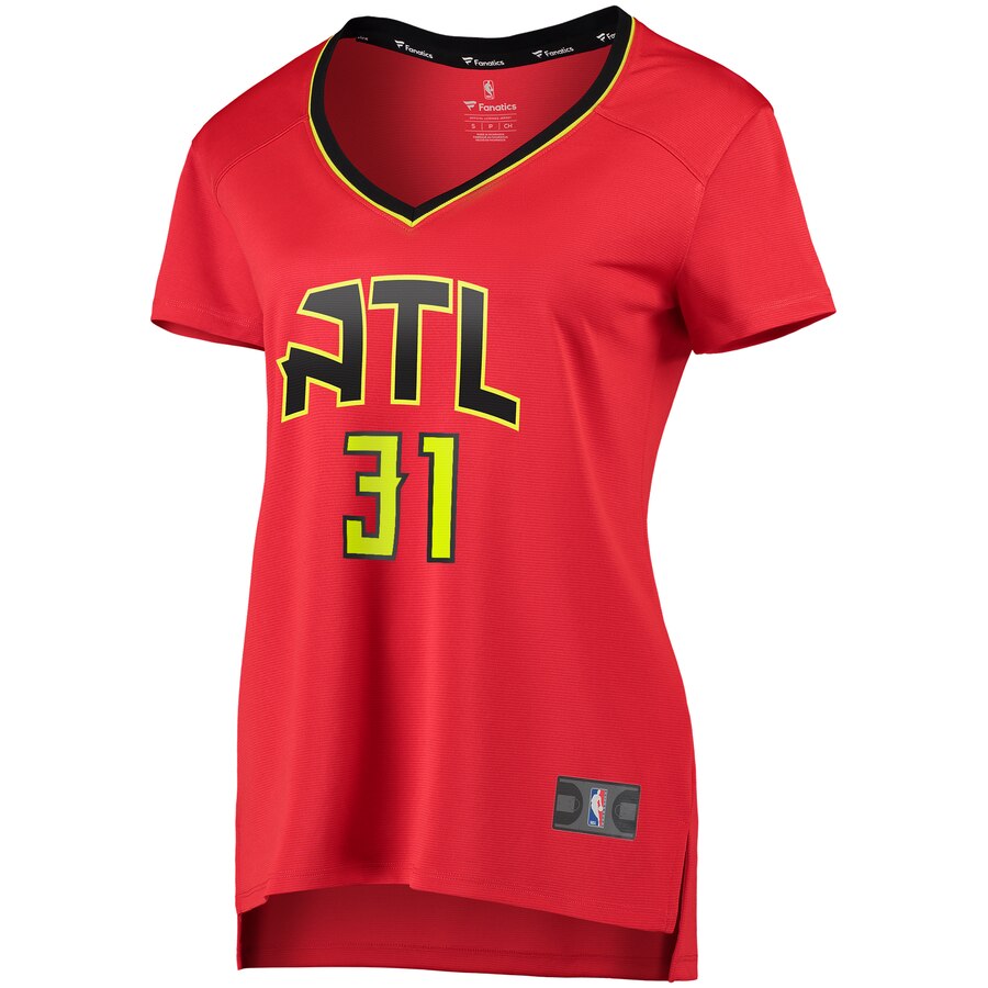Alternative view of Chandler Parsons Atlanta Hawks Fanatics Branded Women's Fast Break Replica Player Basketball Jersey Red - Statement Edition