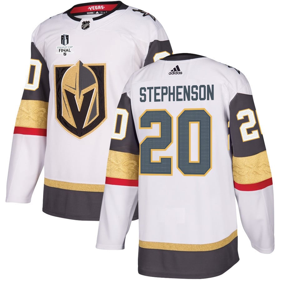 Chandler Stephenson 20 Vegas Golden Knights Stanley Cup 2023 Final Patch Away Breakaway Men Hockey Jersey - White - JS392 