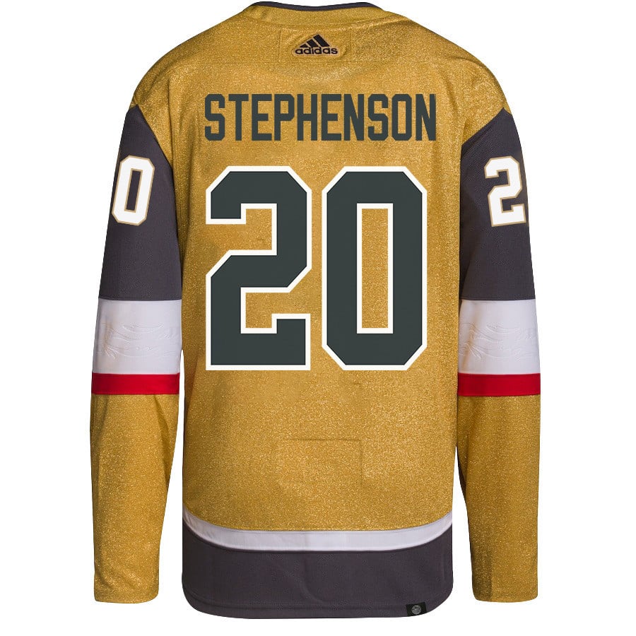 Alternative view of Chandler Stephenson 20 Vegas Golden Knights Stanley Cup 2023 Final Patch Home Breakaway Men Hockey Jersey - Gold - JS457 