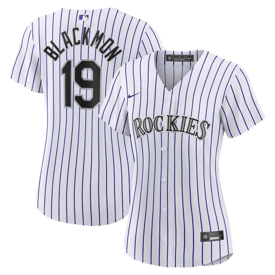 Charlie Blackmon 19 Colorado Rockies Women's Home Player Baseball Jersey - White
