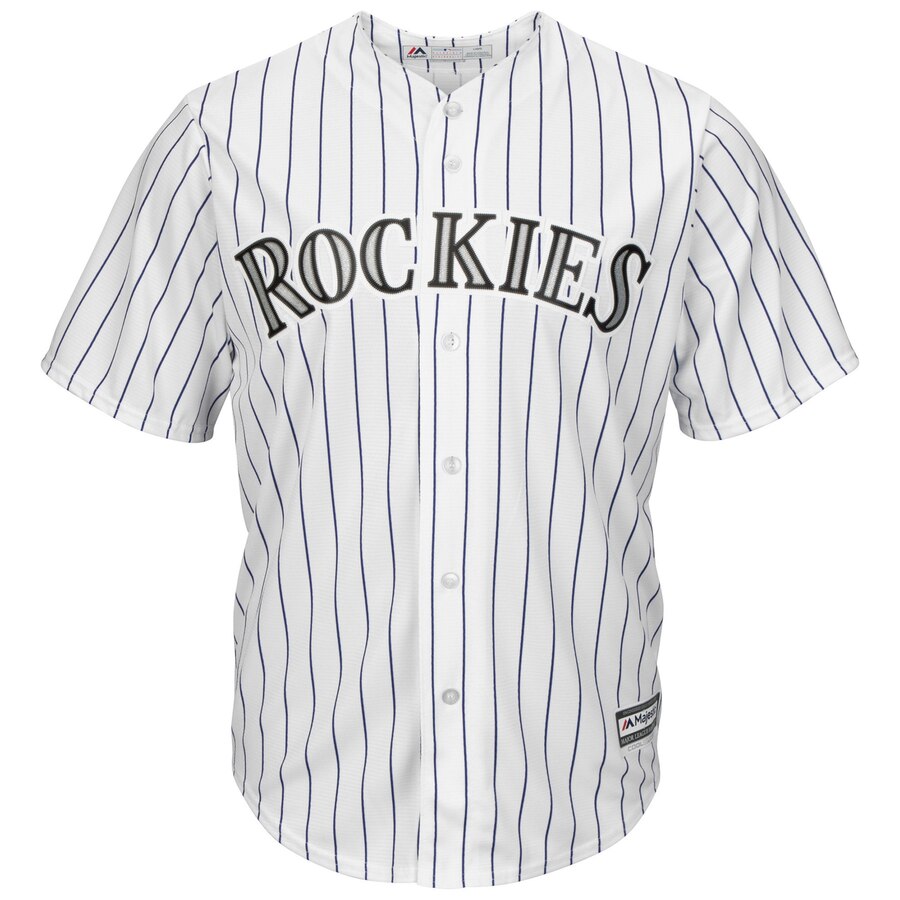 Alternative view of Charlie Blackmon Colorado Rockies Majestic Cool Base Player Baseball Jersey – White