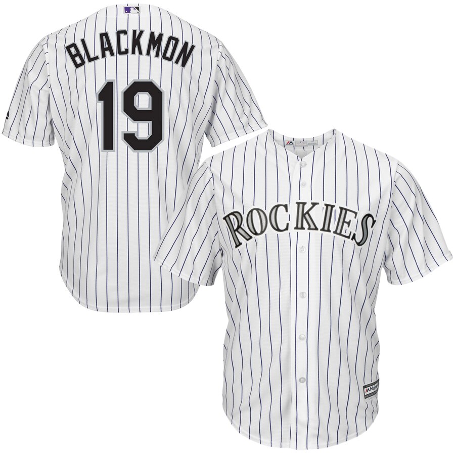 Charlie Blackmon Colorado Rockies Majestic Cool Base Player Baseball Jersey – White