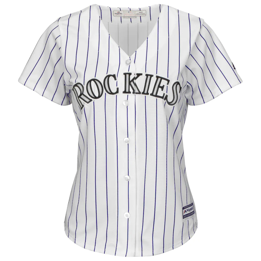 Alternative view of Charlie Blackmon Colorado Rockies Majestic Women's Cool Base Replica Player Baseball Jersey - White