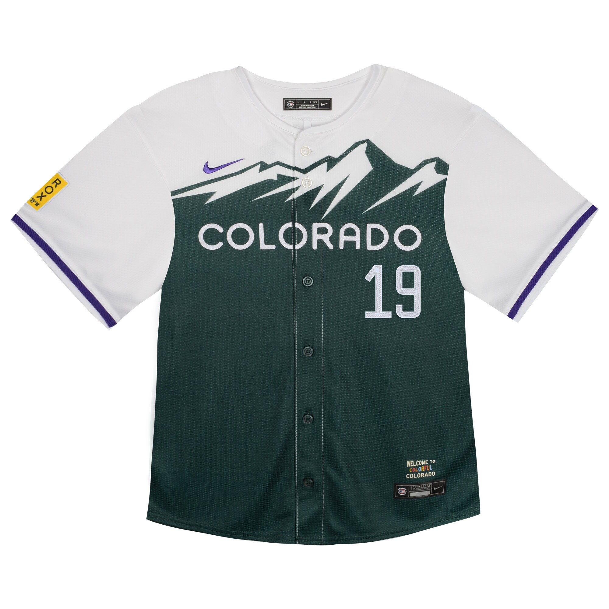 Alternative view of Charlie Blackmon Colorado Rockies Toddler City Connect Limited Player Baseball Jersey - Green