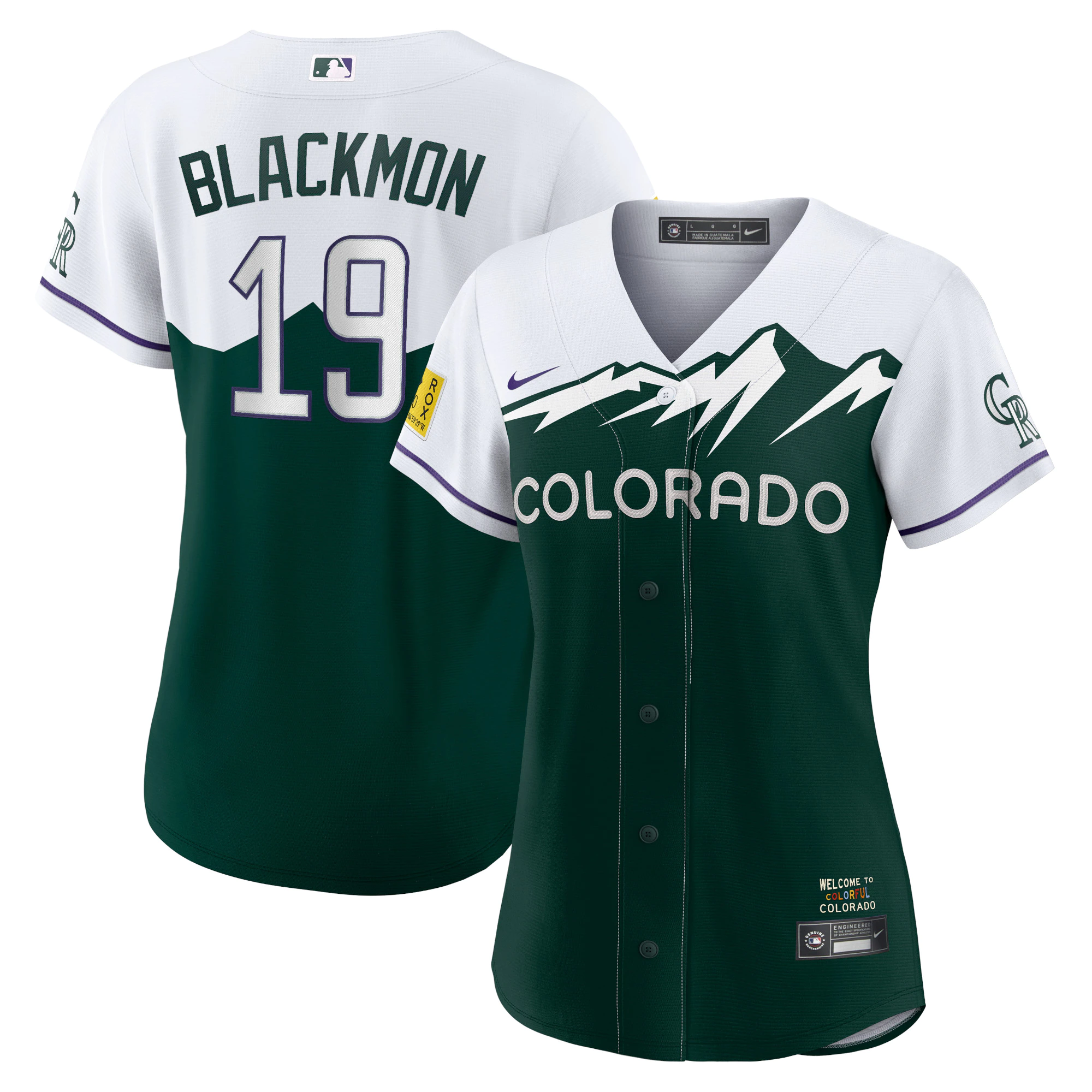 Charlie Blackmon Colorado Rockies Women’s 2022 City Connect Replica Player Baseball Jersey – Green