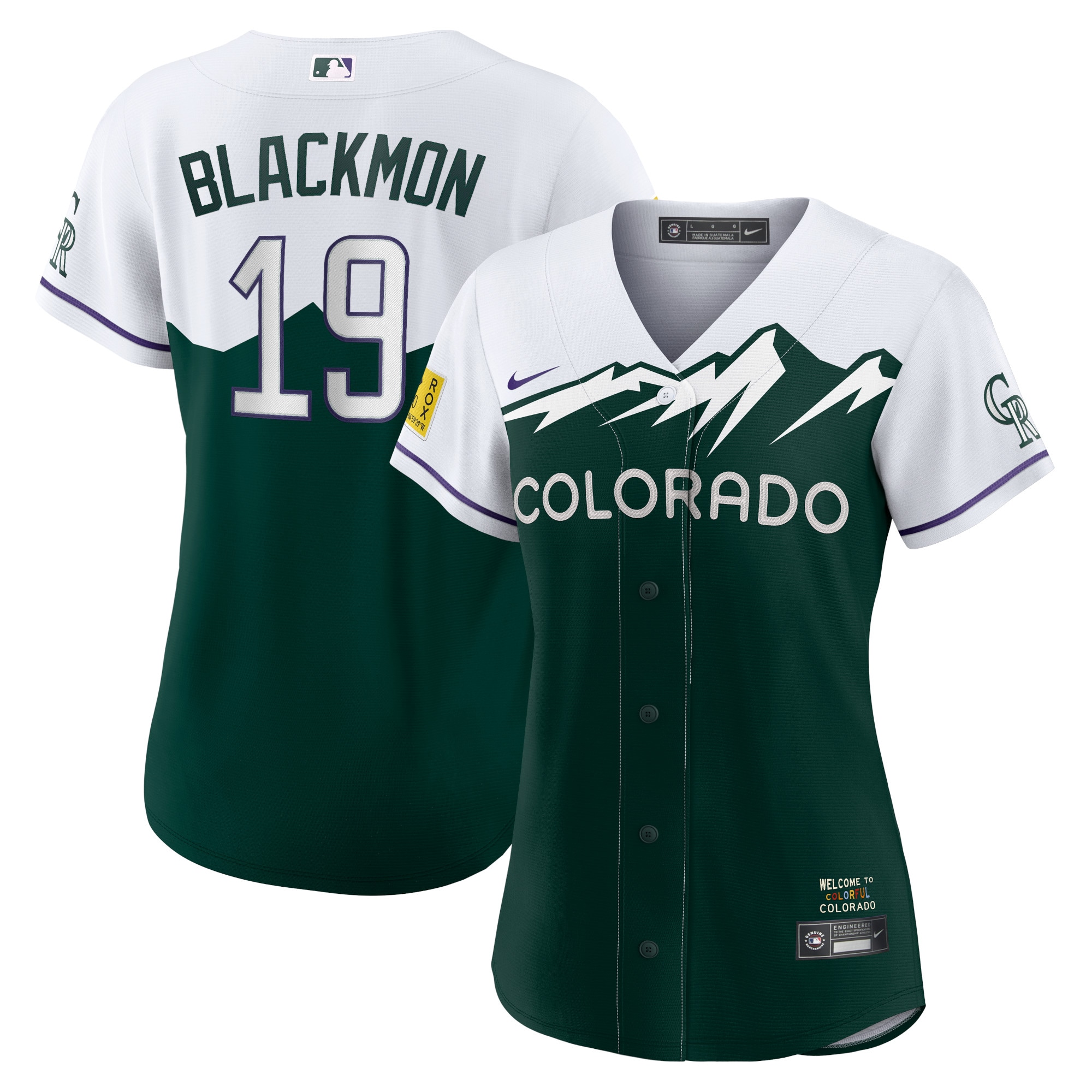 Charlie Blackmon Colorado Rockies Women's City Connect Replica Player Baseball Jersey - White