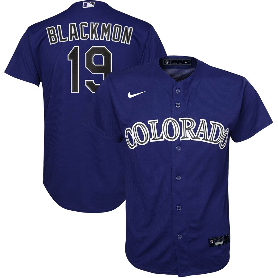 Charlie Blackmon Colorado Rockies Youth Alternate 2020 Replica Player Baseball Jersey - Purple