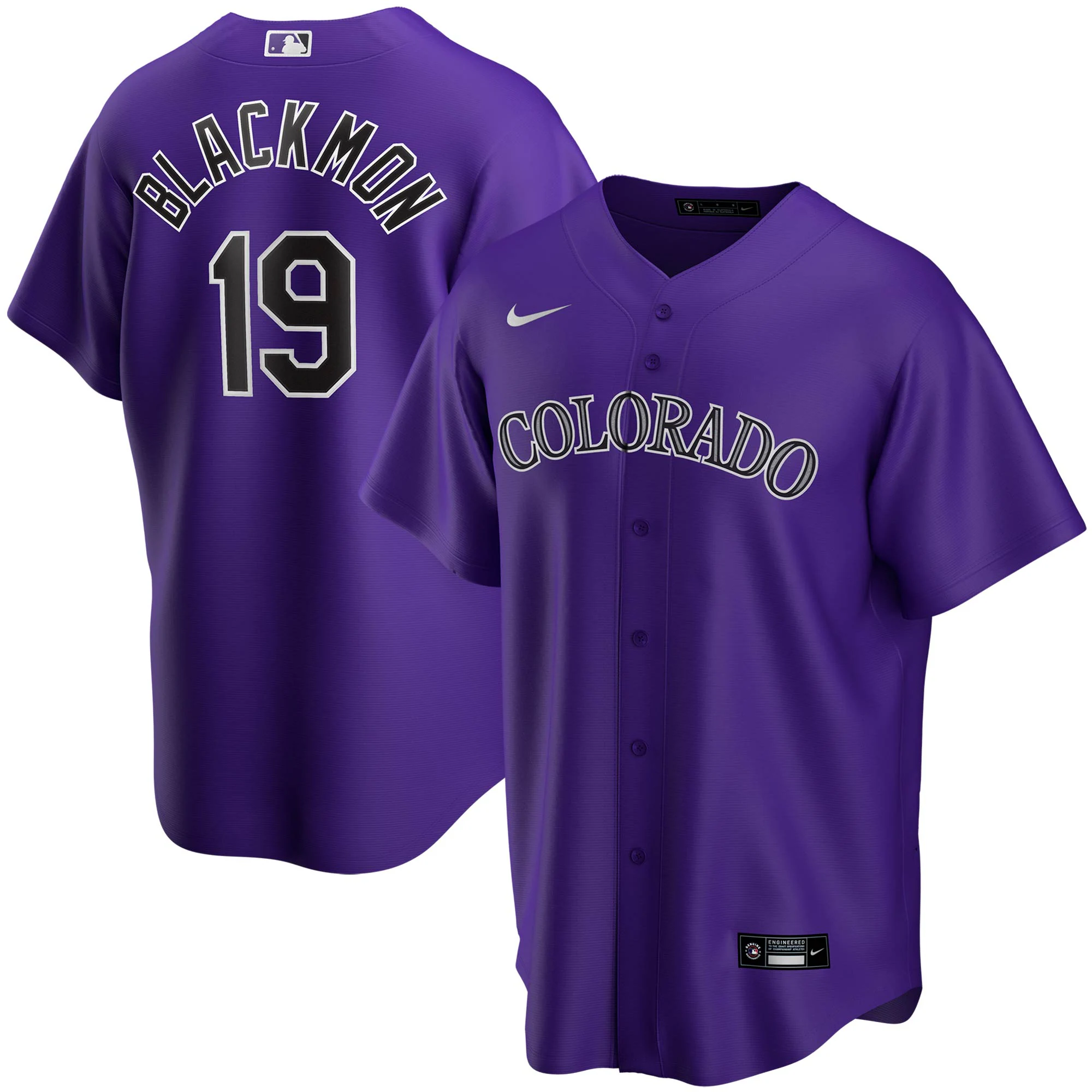 Charlie Blackmon Colorado Rockies Youth Alternate Replica Player Baseball Jersey - Purple