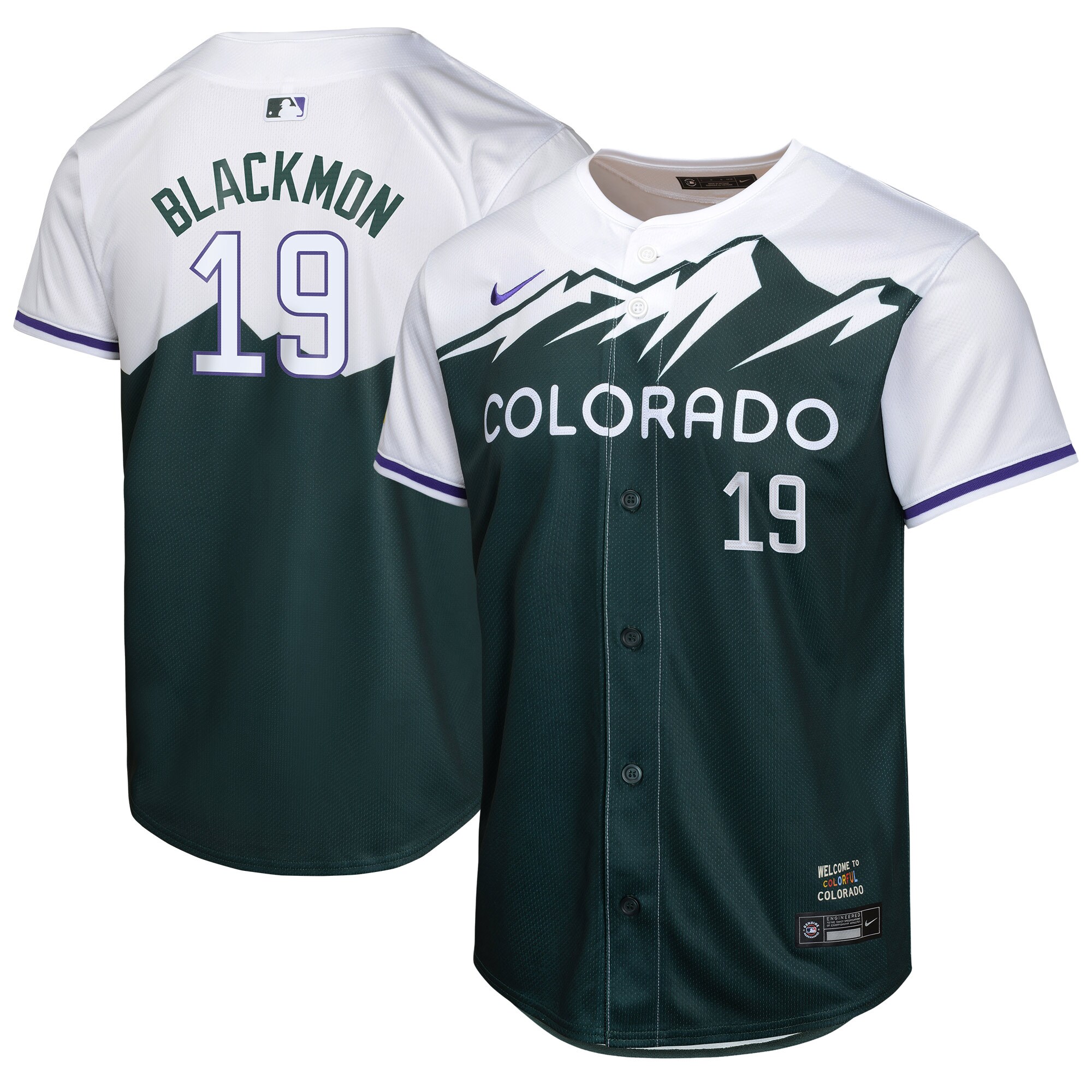 Charlie Blackmon Colorado Rockies Youth City Connect Limited Player Baseball Jersey - Green