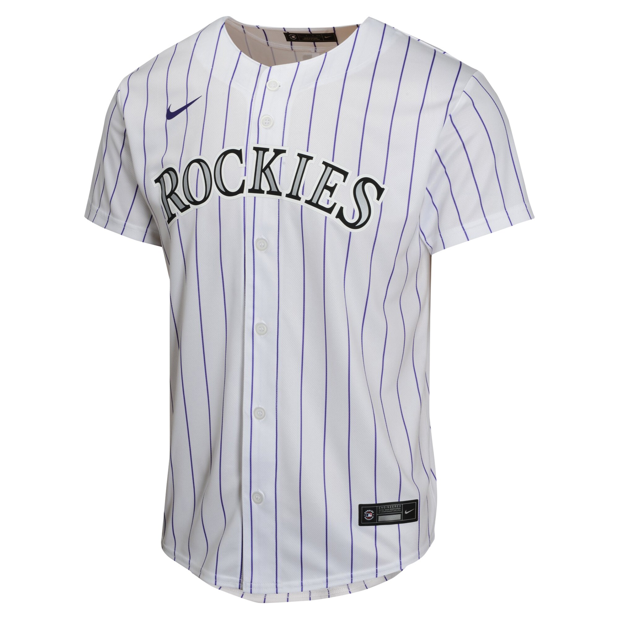 Alternative view of Charlie Blackmon Colorado Rockies Youth Home Game Player Baseball Jersey - White