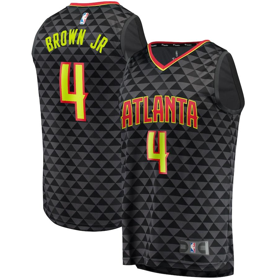 Charlie Brown Jr. Atlanta Hawks Fanatics Branded Fast Break Player Basketball Jersey - Icon Edition - Black