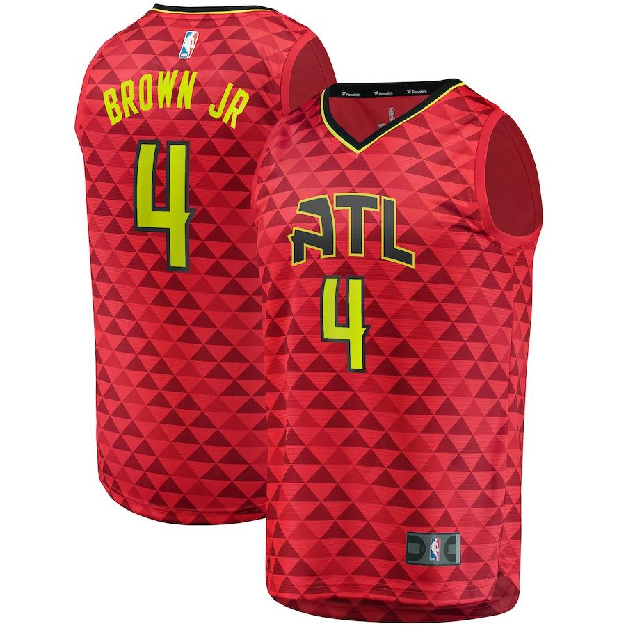Charlie Brown Jr. Atlanta Hawks Fanatics Branded Fast Break Player Basketball Jersey - Statement Edition - Red