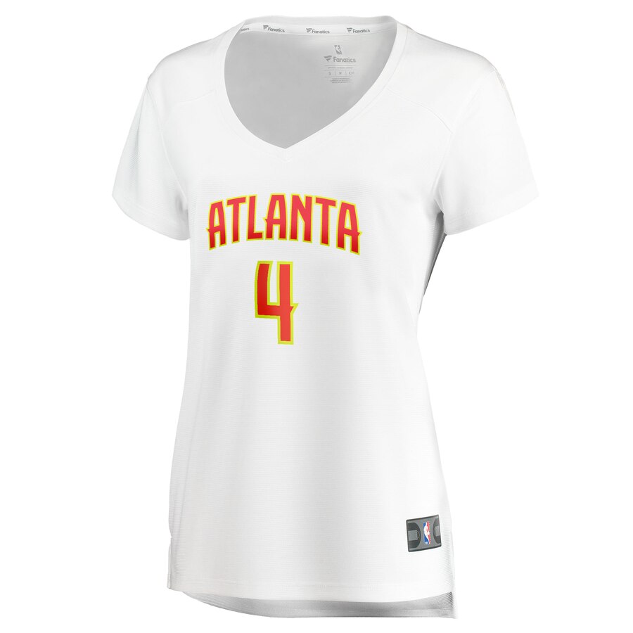 Alternative view of Charlie Brown Jr. Atlanta Hawks Fanatics Branded Women's Fast Break Player Basketball Jersey - Association Edition - White