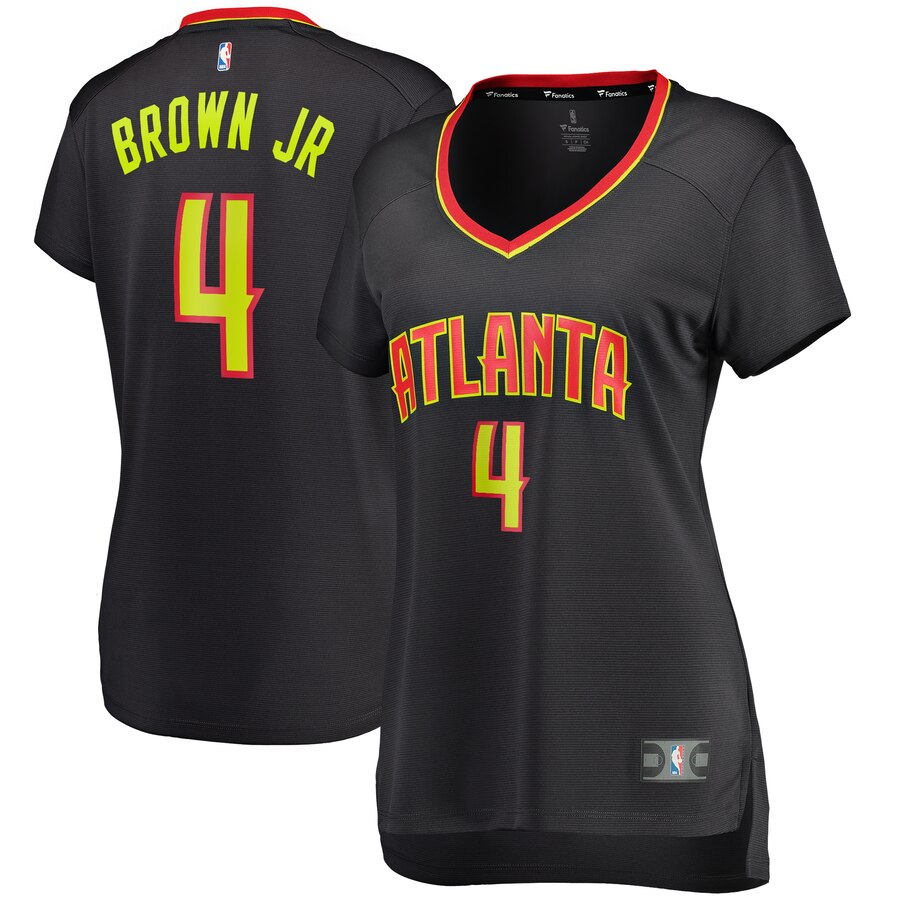 Charlie Brown Jr. Atlanta Hawks Fanatics Branded Women's Fast Break Player Basketball Jersey - Icon Edition - Black