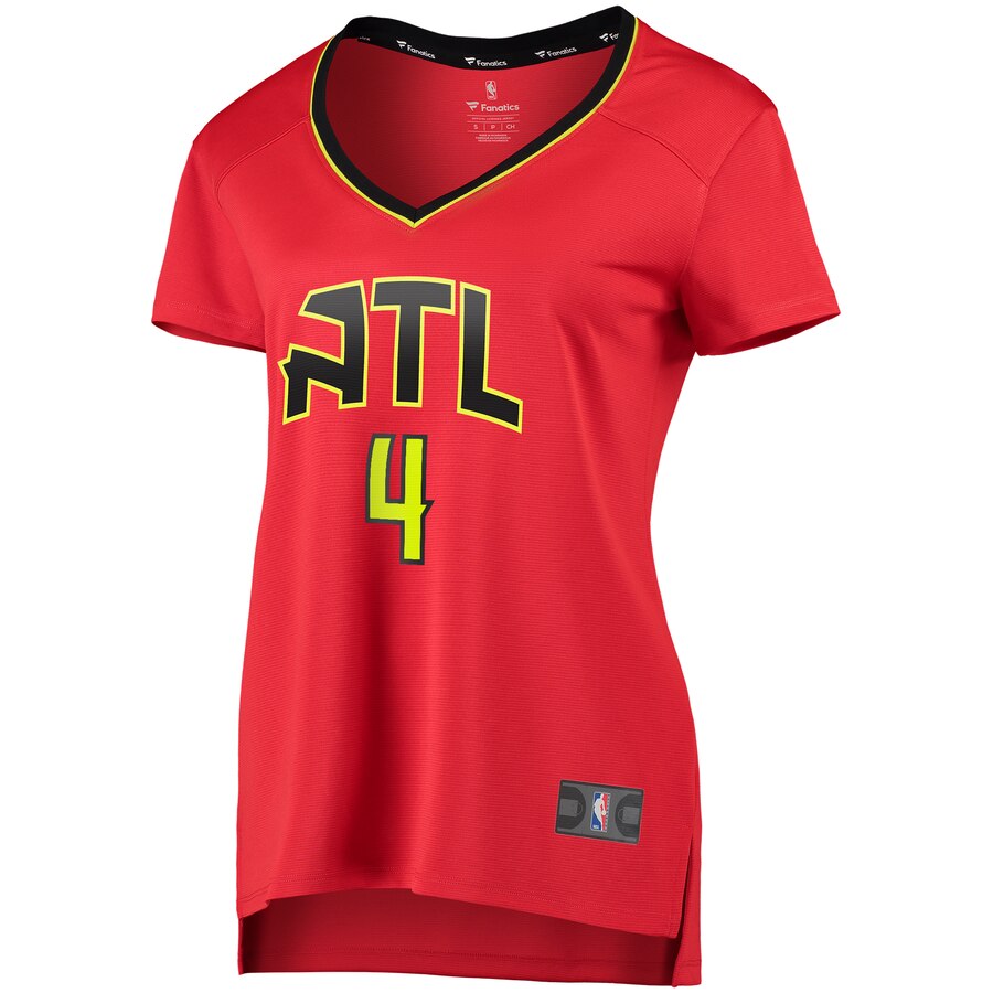 Alternative view of Charlie Brown Jr. Atlanta Hawks Fanatics Branded Women's Fast Break Player Basketball Jersey - Statement Edition - Red