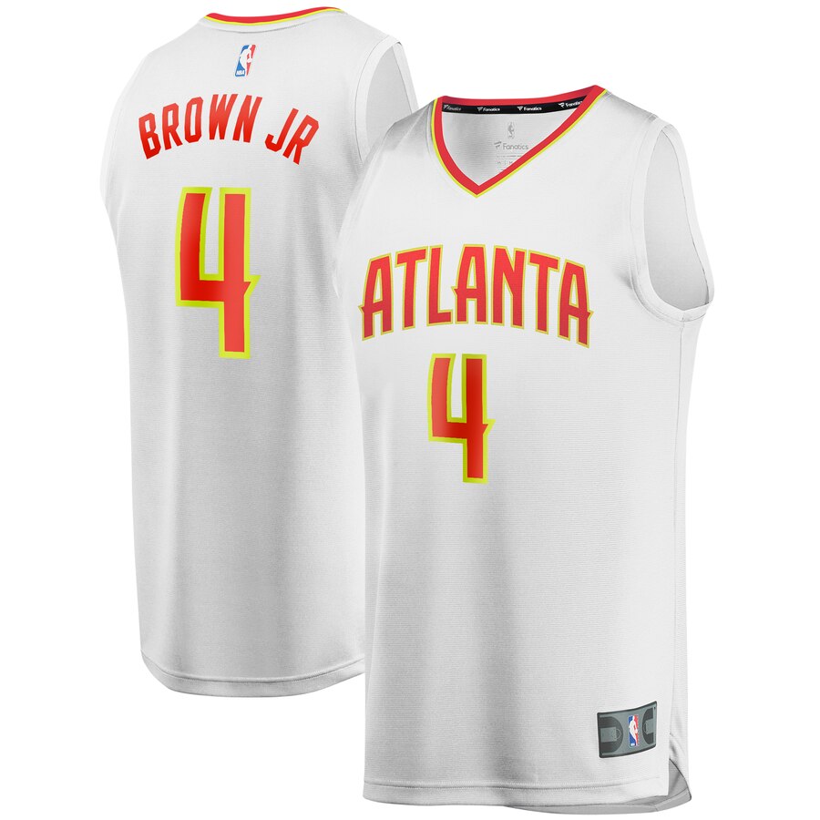 Charlie Brown Jr. Atlanta Hawks Fanatics Branded Youth Fast Break Player Basketball Jersey - Association Edition - White