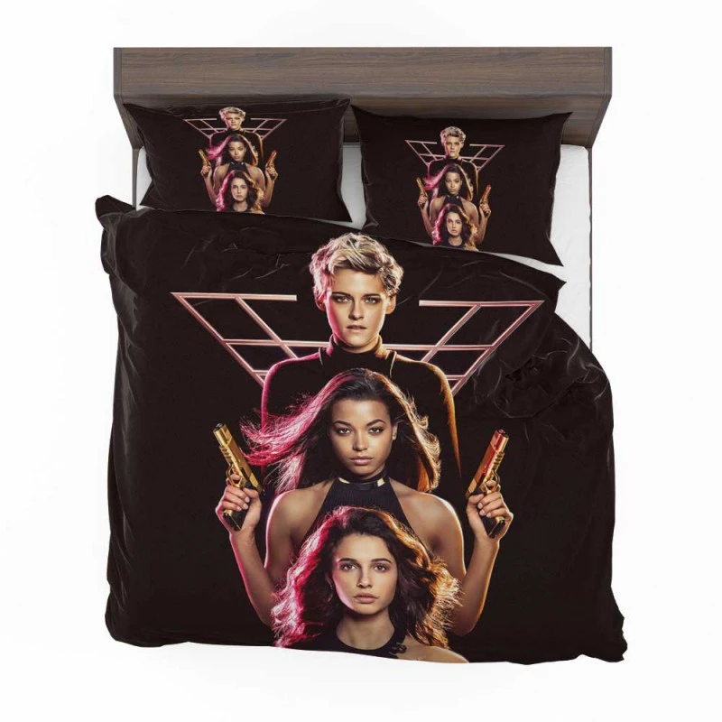 Alternative view of Charlies Angels Kristen Stewart Naomi Scott Ella Balinska Bedding Set - Custom Bedding Set