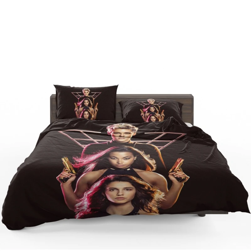 Charlies Angels Kristen Stewart Naomi Scott Ella Balinska Bedding Set - Custom Bedding Set