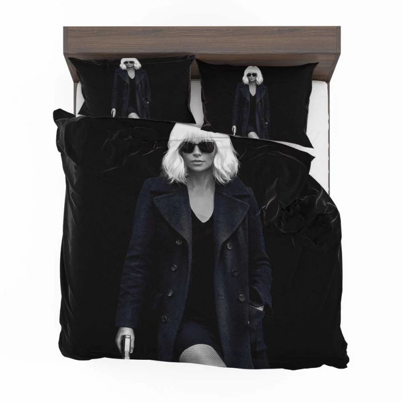 Alternative view of Charlize Theron In Atomic Blonde Movie Bedding Set - Custom Bedding Set