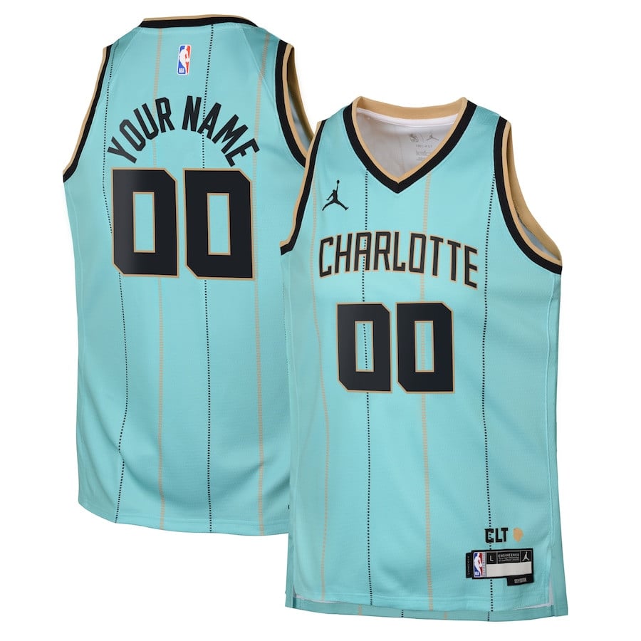 Charlotte Hornets 2024/25 Swingman Custom YOUTH Basketball Jersey - City Edition - Mint - JS405 