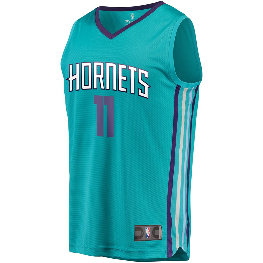 Alternative view of Charlotte Hornets Bismack Biyombo Fanatics Branded Youth Fast Break Player Basketball Jersey - Icon Edition - Teal