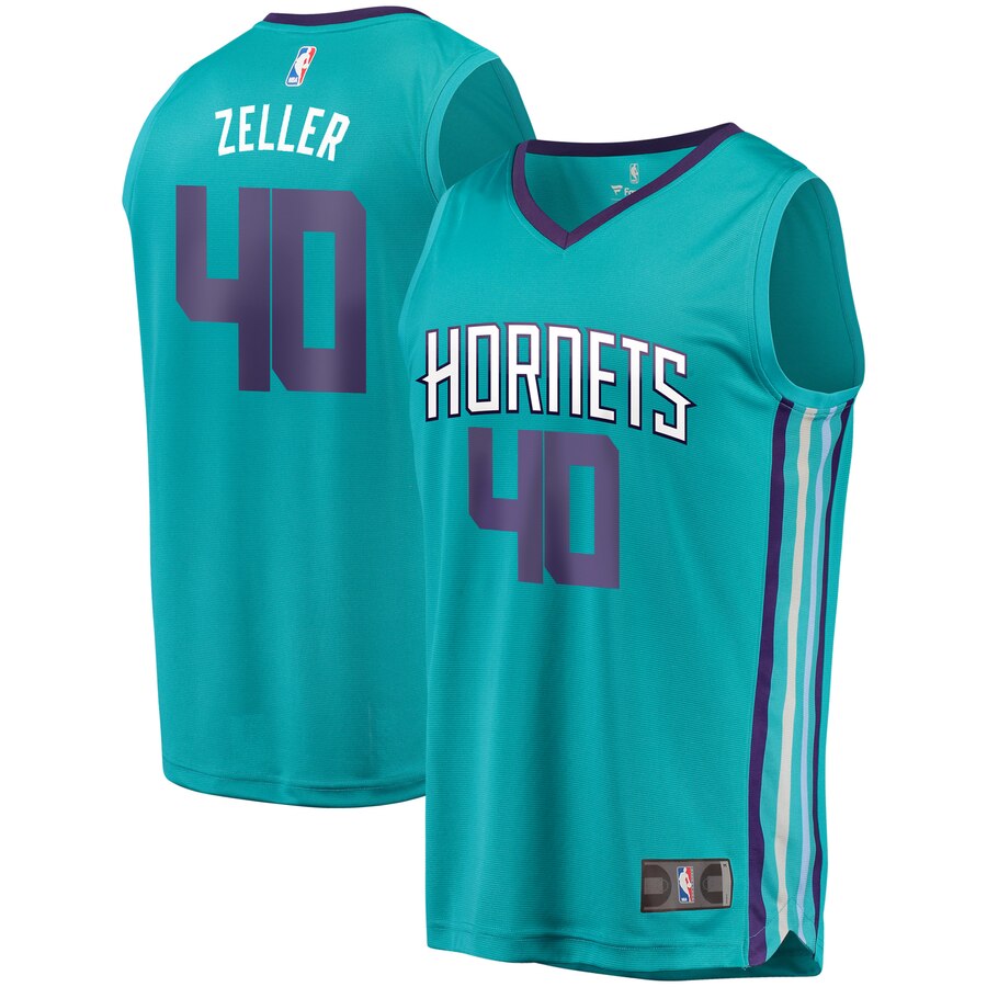 Charlotte Hornets Cody Zeller Fanatics Branded Youth Fast Break Player Basketball Jersey - Icon Edition - Teal