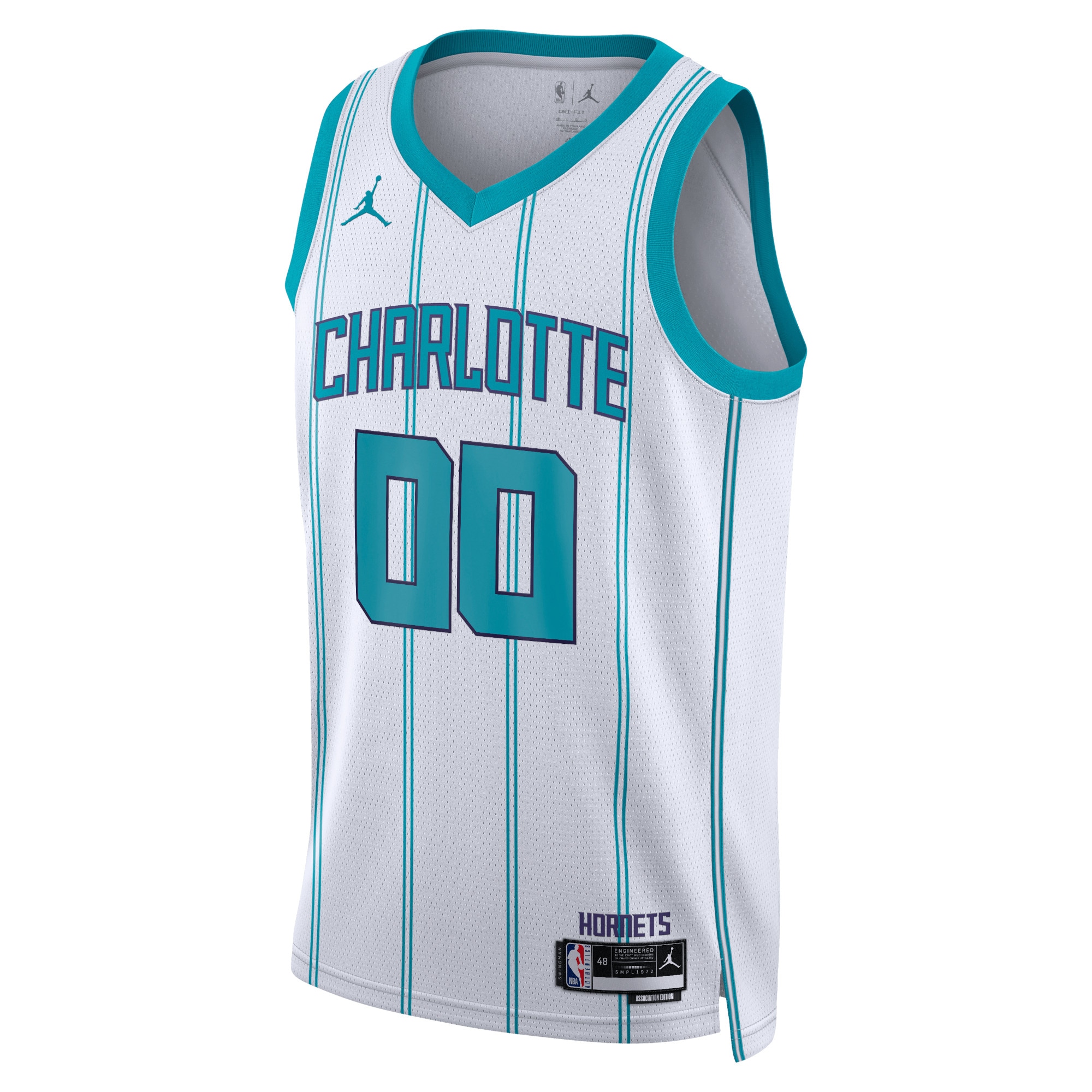 Charlotte Hornets Jordan Association Edition Swingman Basketball Jersey - Custom - Unisex - JS408 