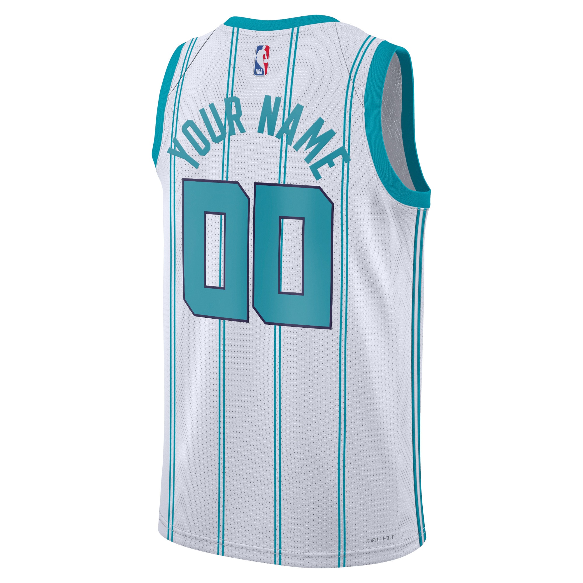Alternative view of Charlotte Hornets Jordan Association Edition Swingman Basketball Jersey - Custom - Unisex - JS408 
