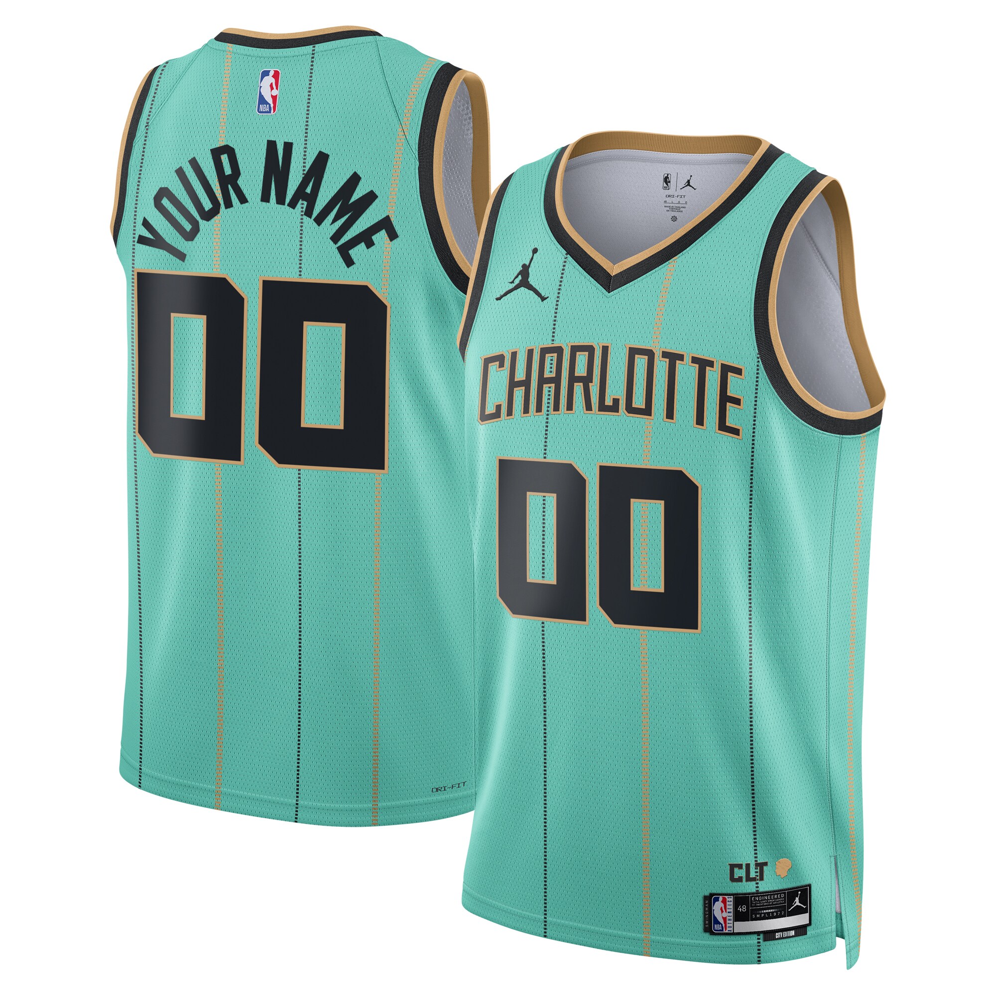 Charlotte Hornets Jordan City Edition Swingman Basketball Jersey 2024 - Custom - Unisex - JS155 