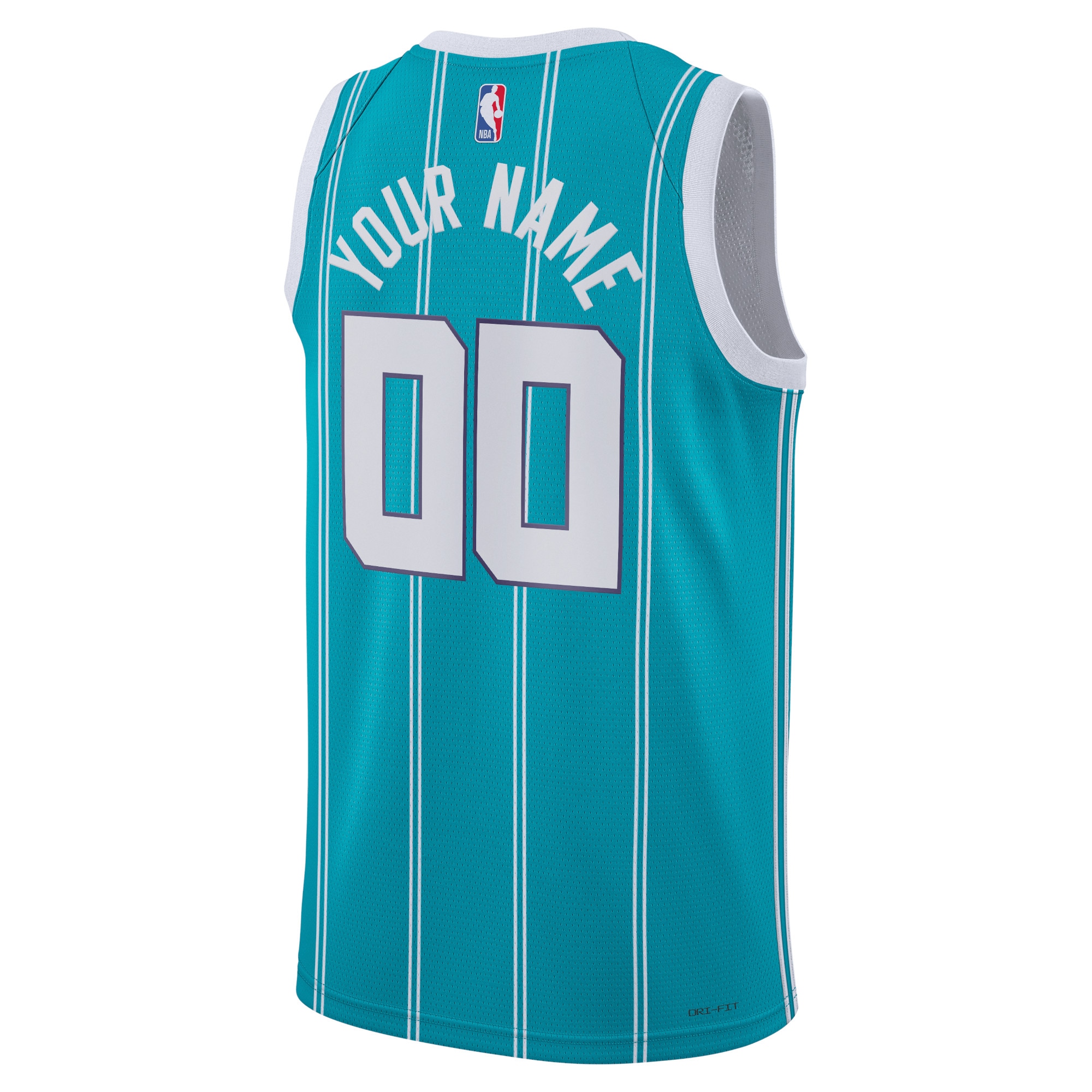 Alternative view of Charlotte Hornets Jordan Icon Edition Swingman Basketball Jersey - Custom - Unisex - JS971 