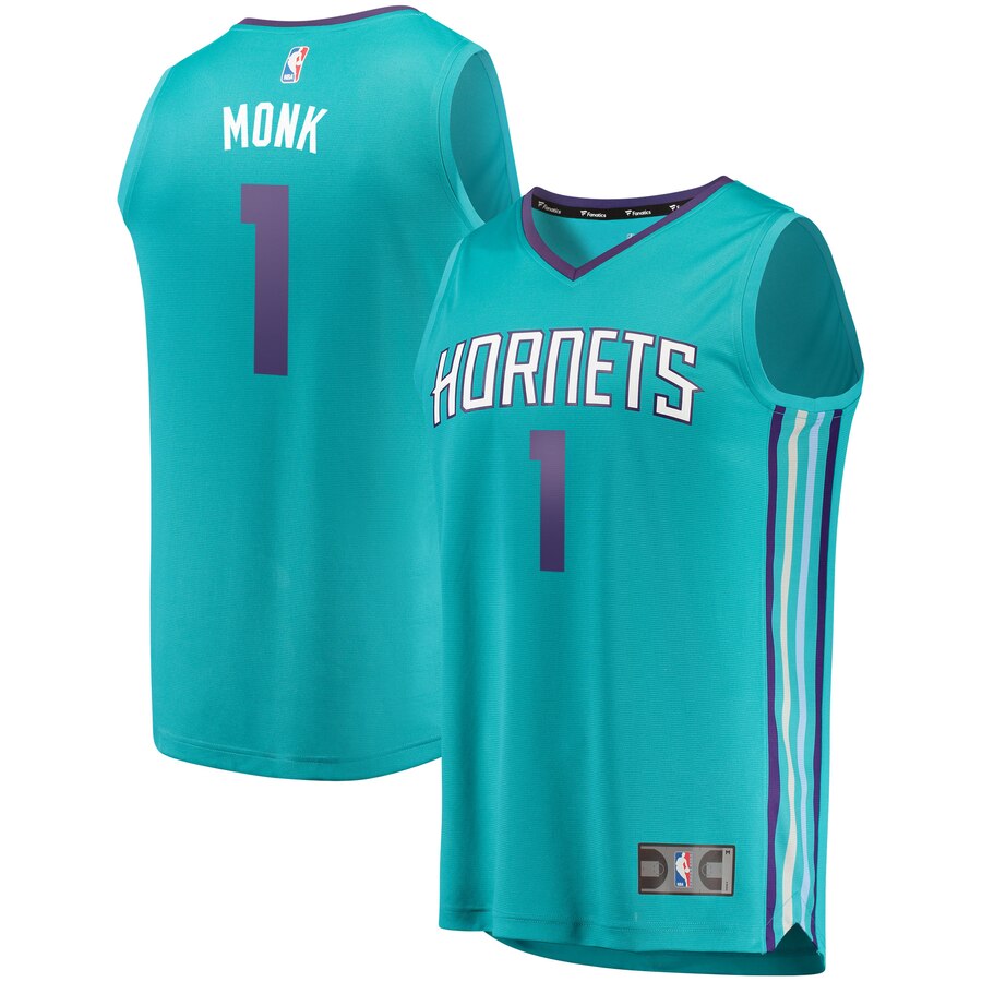 Charlotte Hornets Malik Monk Fanatics Branded Youth Fast Break Player Basketball Jersey - Icon Edition - Teal