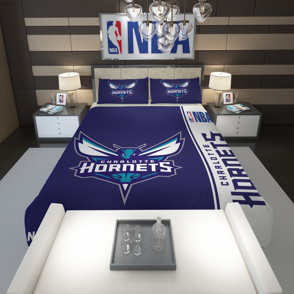 Charlotte Hornets NBA Basketball Comforter - Custom Bedding Set