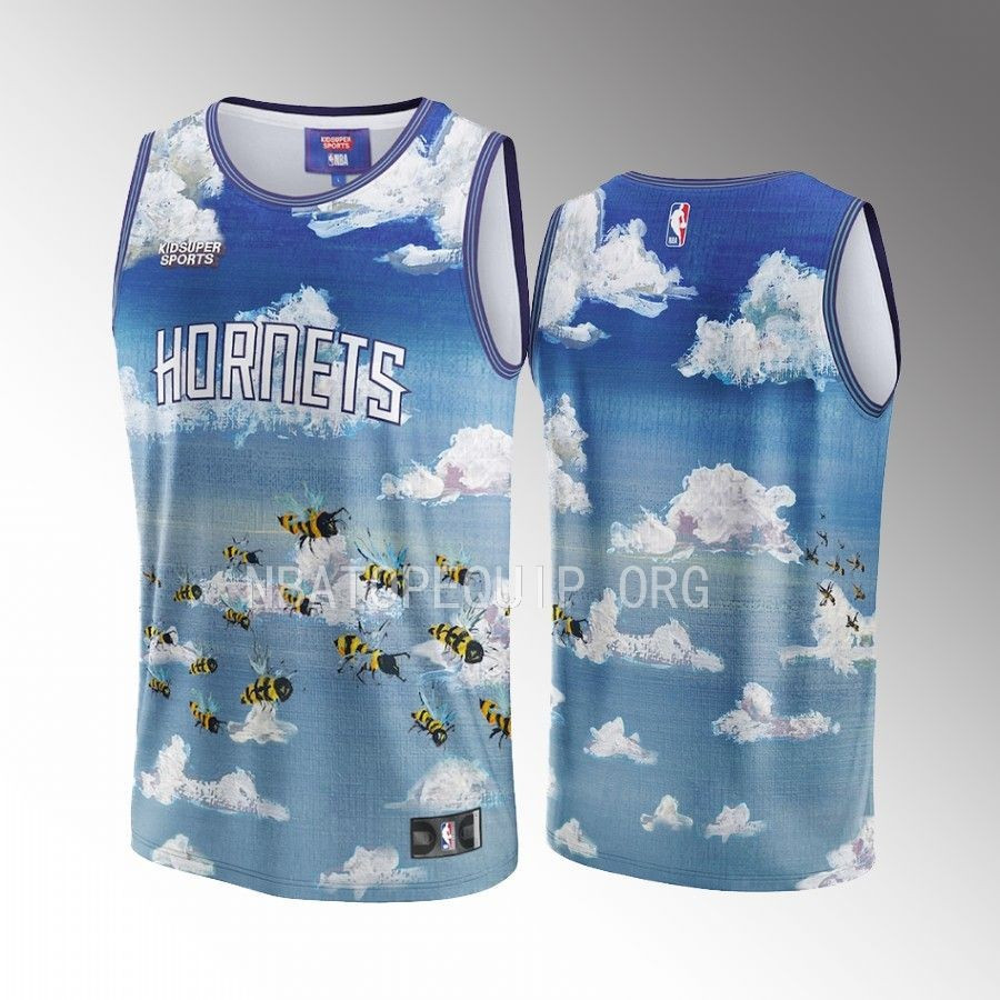 Charlotte Hornets NBA & KidSuper Studios Unisex Hometown Basketball Jersey - JS947 