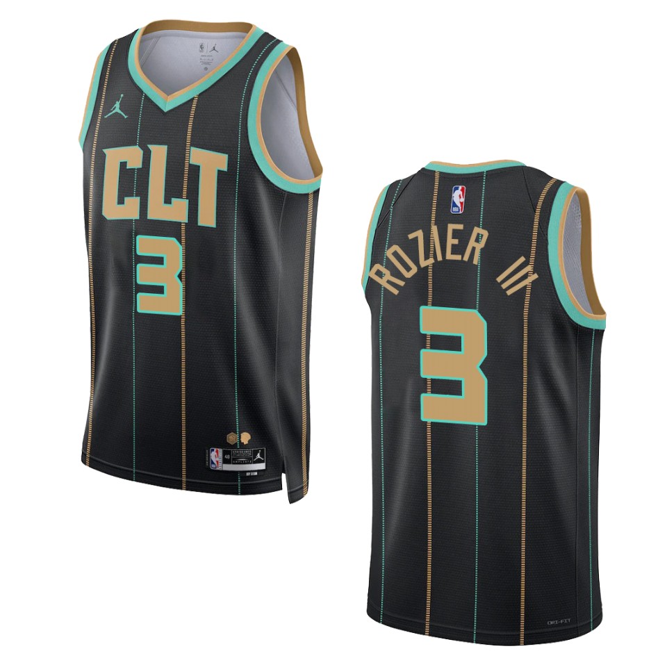 Charlotte Hornets Terry Rozier Iii 2022-23 City Edition Black Swingman Basketball Jersey