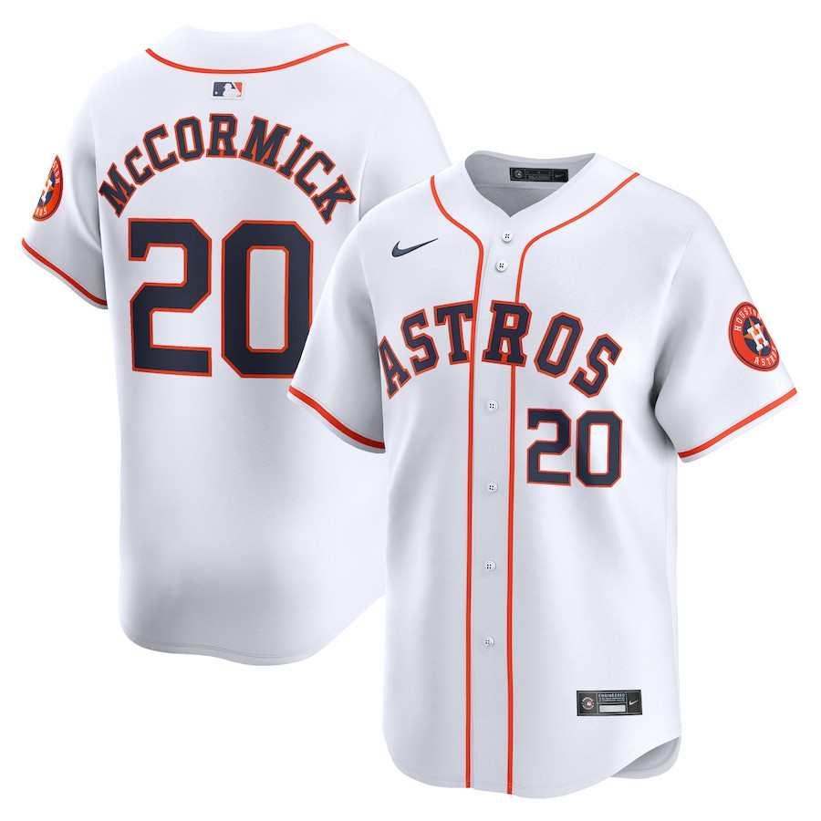 Chas McCormick 20 Houston Astros Home Limited Player Men Baseball Jersey - White 
